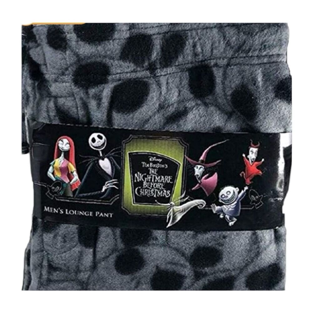 Disney The Nightmare Before Christmas Mens Fleece Lounge Pants X-Large